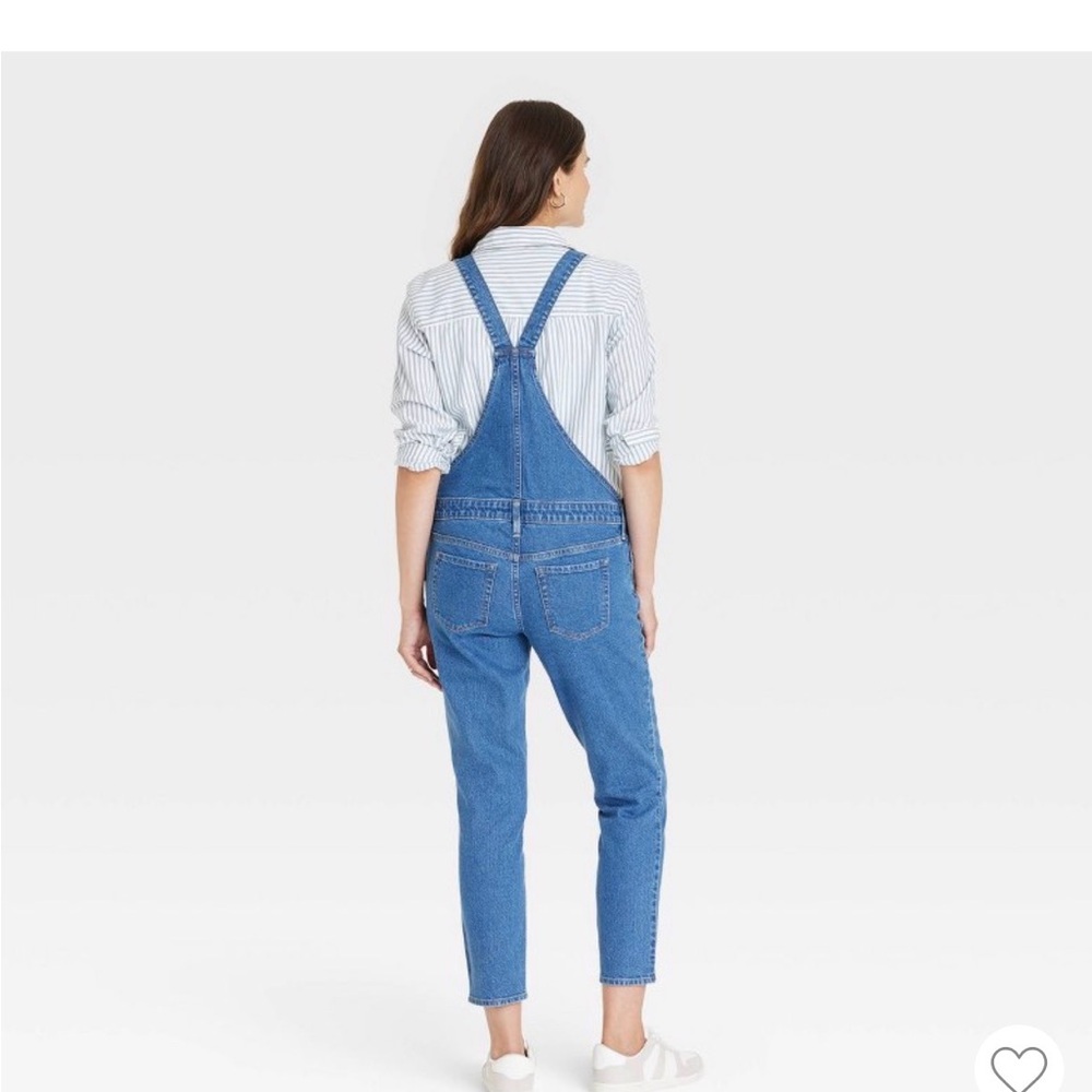 Isabel Maternity by Ingrid & Isabel Blue Jeans Overalls - Picture 2 of 3